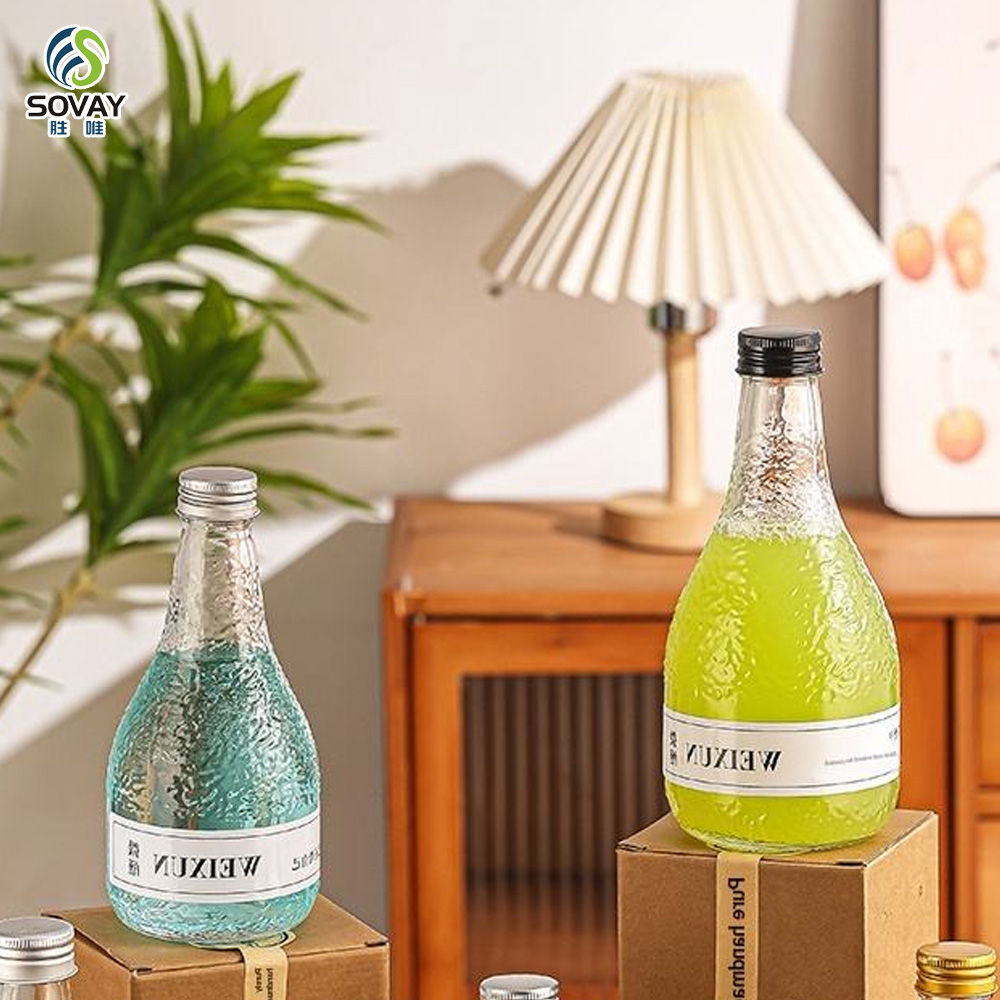 SW148N Empty Glass Fruit Wine Bottles Leak-Proof Sealed Bottles Reusable for Rice Wine & Beverage Storage