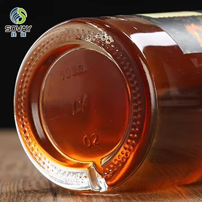 SW132N in Stock Custom Shape 100ml 200ml 375ml 500ml 750ml Glass Wholesale Rum Whiskey Liquor Gin Wine Spirit Vodka Bottle Container