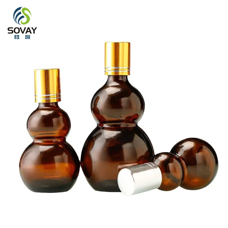 SE03 Empty Customized Amber Color 10ml 20ml 30ml 50ml 100ml New Design European Style Essential Oil Glass Bottle with Cap Dropper Screen Printing