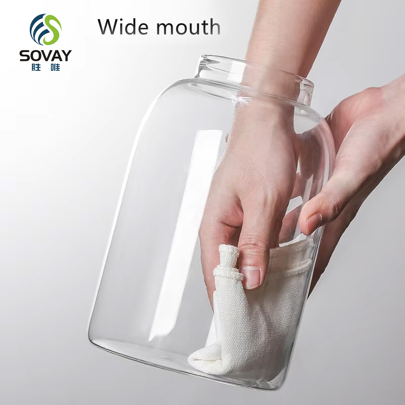 SG41N Modern Glass Spice Jar with Lid Home Kitchen Food Storage Container for Party Use