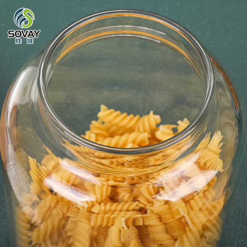 SG41N Modern Glass Spice Jar with Lid Home Kitchen Food Storage Container for Party Use