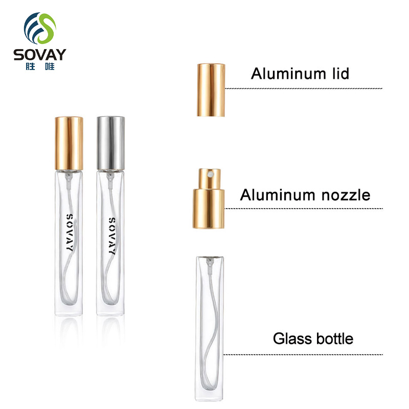 SP30 10ml Glass Roll on Bottles Square Round Matte Black White Transparent Essential Oil Perfume Bottle with Stainless Steel Roller