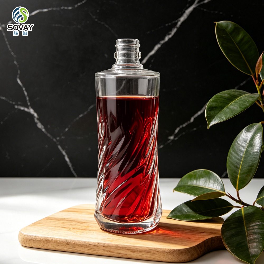 SW169 Wholesale Flint 500ml Glass Bottles for Vodka Brandy Vapor Alcohol for Drinking