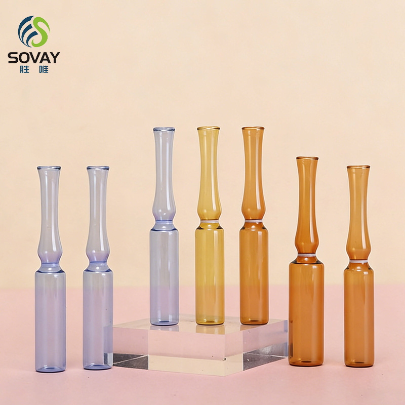 SM25 1ml 2ml 5ml 10ml 20ml Form B Amber Empty Medical Low Borosilicate Glass Ampoule