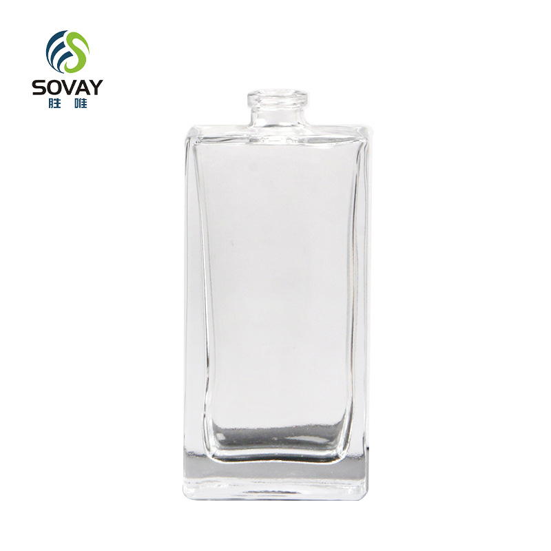 SC01 Luxury High Quality 30ml 50ml100ml Clear Crystal Glass Spray Perfume Bottle with Silver Mazhu Long Cover