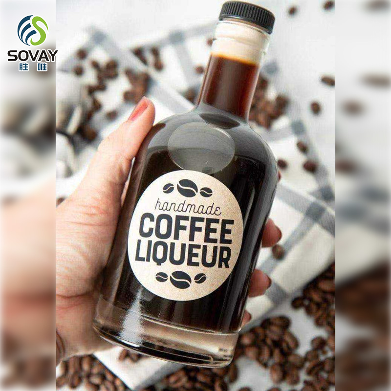 SO08N 100ml200ml375ml500ml750ml1000ml Transparent Glass Wine Bottle, Olive Oil Bottle Can Be Customized Color, Frosted Wine Bottle