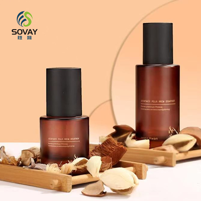 SC02N China Competitive Price Cosmetic Dropper Bottle Transparent Skincare Set Packaging Lotion Toner Perfume Oil Cream Jar