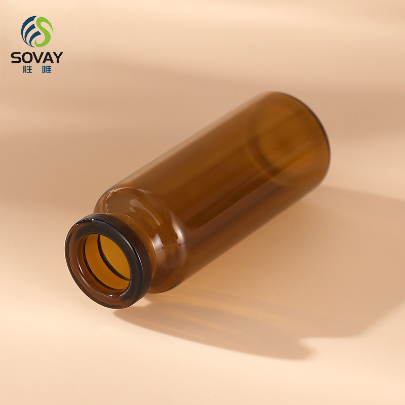 SM18N Factory Price Glass Vials 3ml 5ml 6ml 7ml 8ml 10ml 15ml 20ml 30ml with Screw Cap Rubber Stopper