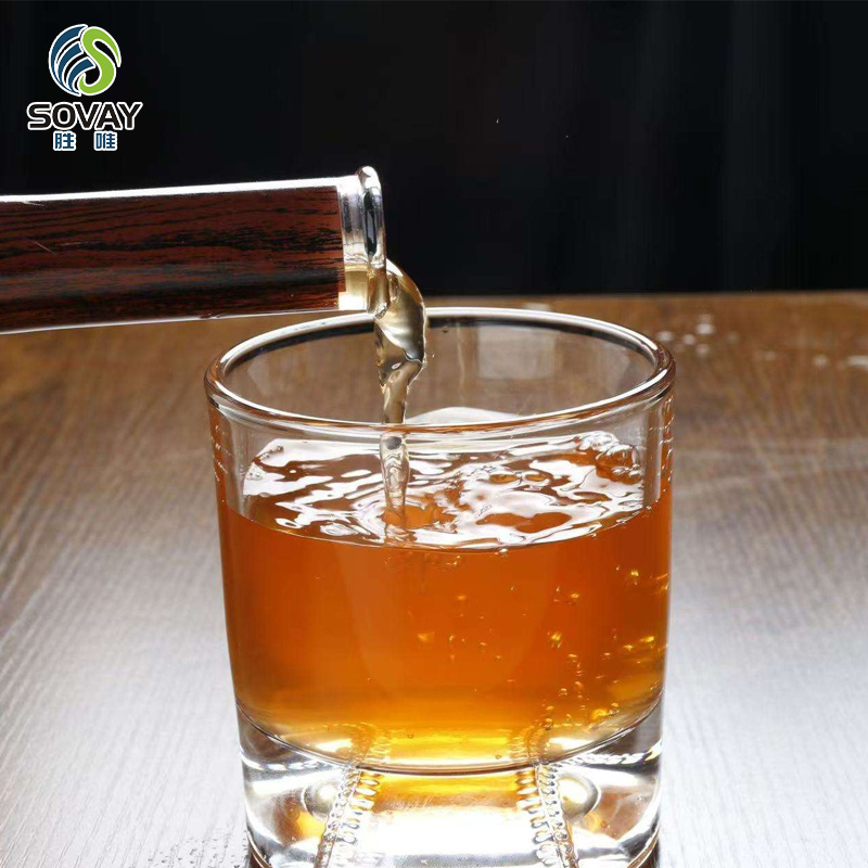 SA13N Hot Sale Whiskey Decanter Set Revolver Bottle Glass Decanter Glass Container Baseball Shaped Glass Bottle