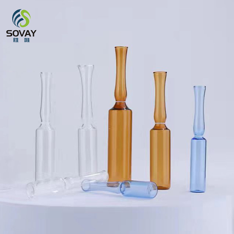 SM25 1ml 2ml 5ml 10ml 20ml Form B Amber Empty Medical Low Borosilicate Glass Ampoule