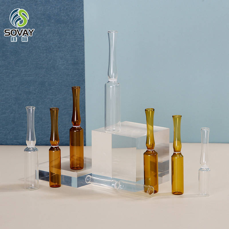 SM25 1ml 2ml 5ml 10ml 20ml Form B Amber Empty Medical Low Borosilicate Glass Ampoule