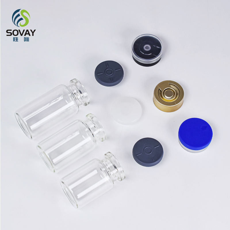 SM18N Factory Price Glass Vials 3ml 5ml 6ml 7ml 8ml 10ml 15ml 20ml 30ml with Screw Cap Rubber Stopper