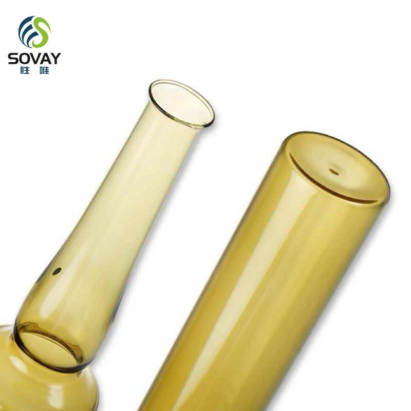 SM25 1ml 2ml 5ml 10ml 20ml Form B Amber Empty Medical Low Borosilicate Glass Ampoule