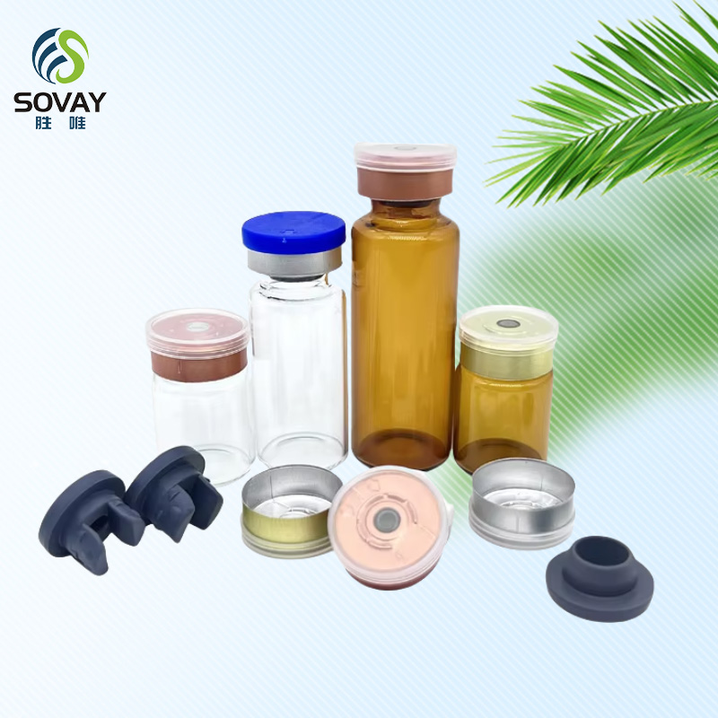 SM18N Factory Price Glass Vials 3ml 5ml 6ml 7ml 8ml 10ml 15ml 20ml 30ml with Screw Cap Rubber Stopper