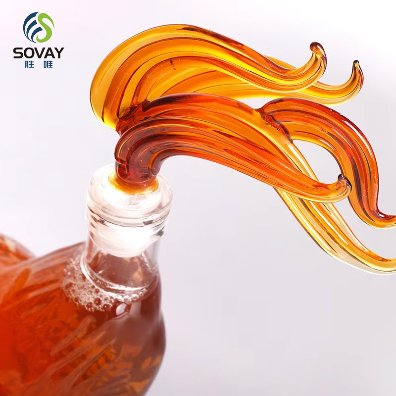 SA09N Transparent Rooster Shape Wine Decanter High Borosilicate Glass 500ml/1000ml Capacity Modern Design